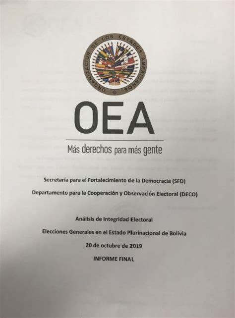 INFORME FINAL Análisis de Integridad Electoral Elecciones Generales