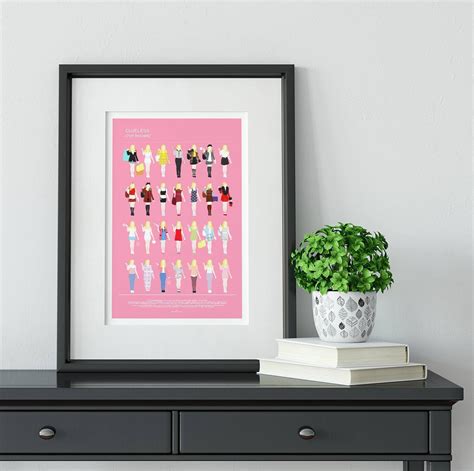 Clueless Movie Poster Cher Horowitz And All Her Looks Etsy