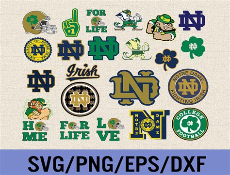 Notre Dame Fighting Irish Football Team Svg Notre Dame Figh Inspire