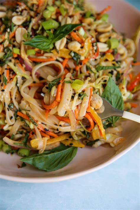 Thai Peanut Noodle Salad PaleOMG