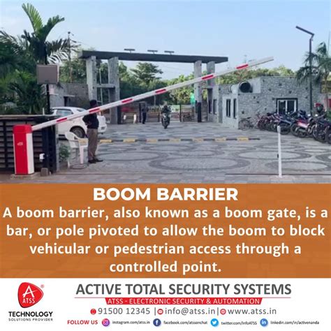 Boom Barrier System Secure Access Control