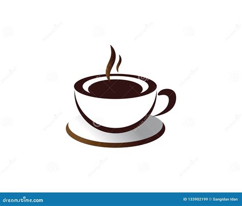 Coffee Cup Logo Template Vector Icon Stock Vector Illustration Of