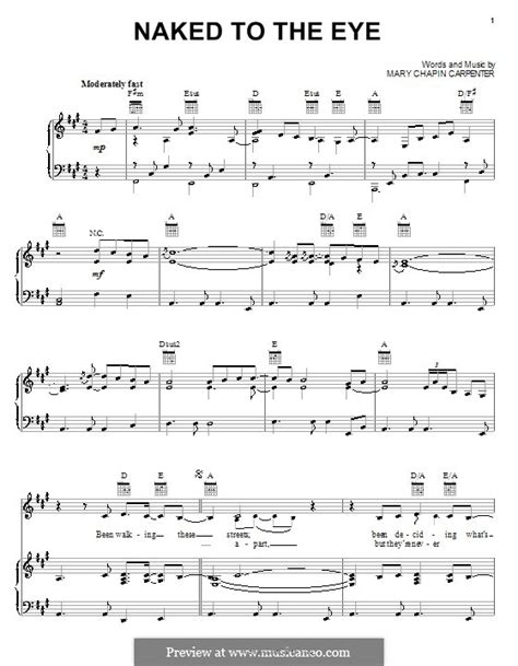 Naked To The Eye By M C Carpenter Sheet Music On MusicaNeo