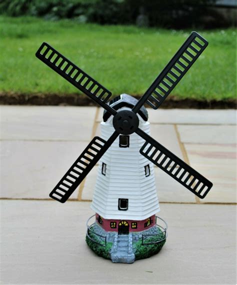 Solar Powered Garden Windmill The Home Hut