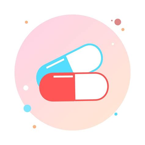 Medical Pill Icon In Circle Icon Medicine Capsule Pharmacy Hospital