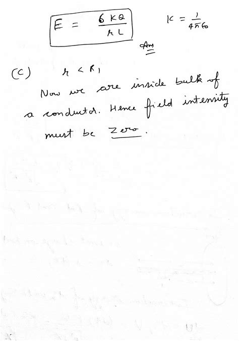 Solved 3 A Solid Conducting Cylinder Of Radius R1 With Net Charge