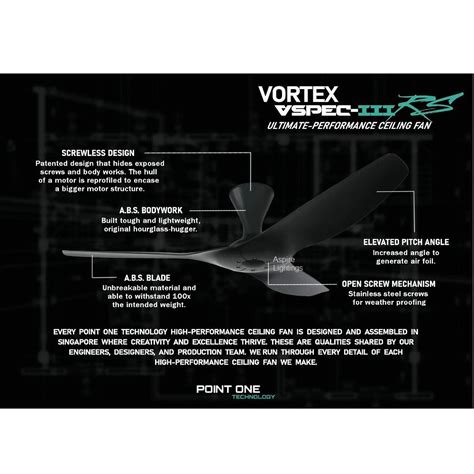 Ceiling Fan Po Vortex Smart Dc Motor 46 52 Strong Wind Furniture
