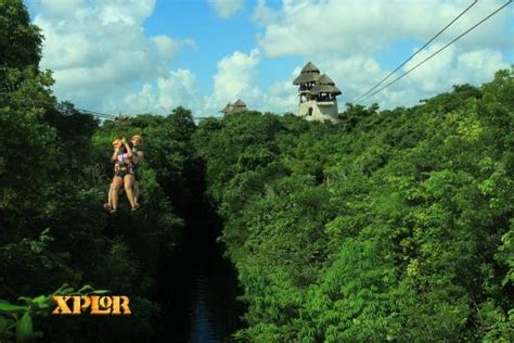 Double Ziplining Bild Von Xplor Park Playa Del Carmen Tripadvisor