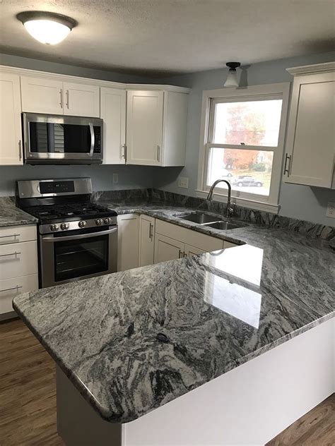 White Cabinets With Dark Granite Countertops