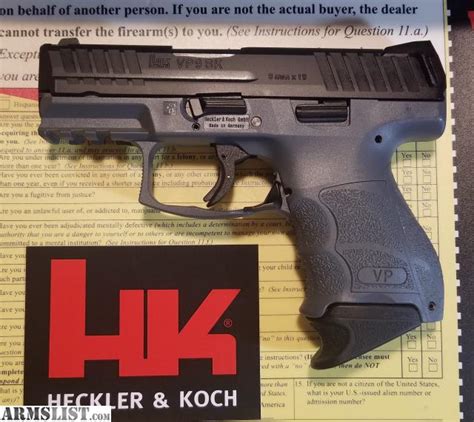 Armslist For Sale New Grey Hk Vp Sk Mm Compact Pistol Backstraps