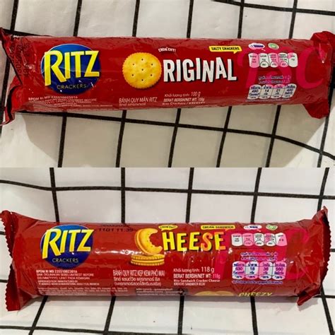 Jual Ritz Crackers Original Cheese Sandwich Ritz Biskuit Keju Ritz Cheese Cream