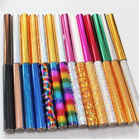 M Lengte X Cm Breedte Hot Foil Rollen Hot Stamping Folies Papier Holografische
