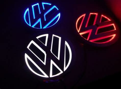 Here Have Our Vw Volkswagen 5d Illuminated Led Car Badge Light As You