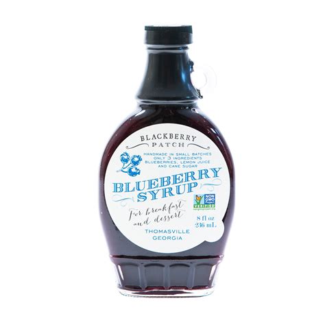 Blueberry Premium Syrup Blackberry Patch Fruit Syrups Preserves And Condiments