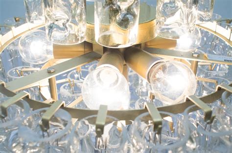 3 Tier Glass Tube Chandelier By Doria 1960s For Sale At Pamono