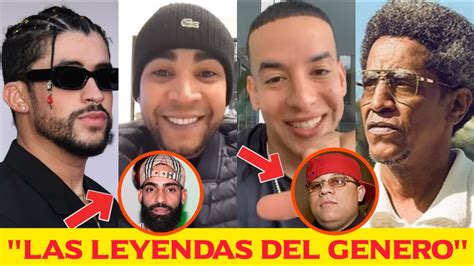 Bad Bunny Habla De Don Omar Daddy Yankee Tego Calderon Arcangel