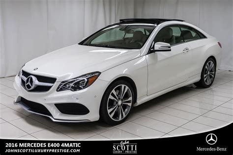 2016 Mercedes Benz E Class E400 4matic 2 Door Coupe Courtesy For Sale In Kirkland At John Scotti