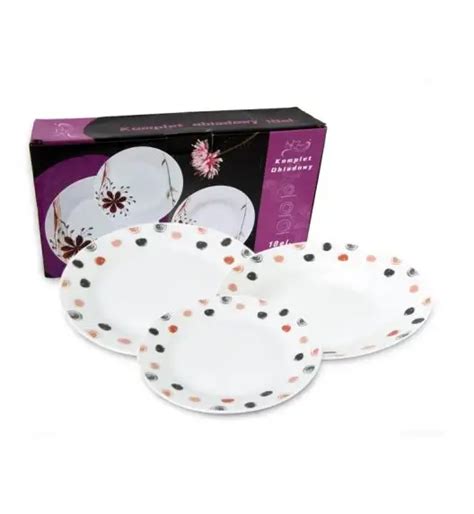 BELLA FIORE KROPKI Serwis Obiadowy 54 El 18 Os Porcelana Sklep