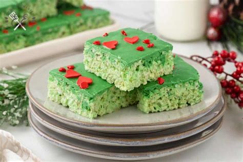 The Best Grinch Rice Krispie Treats Perfect For Christmas