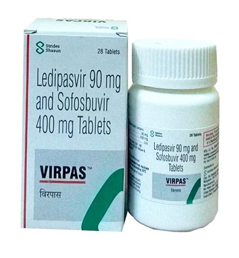 Ledipasvir Mg And Sofosbuvir Mg Tablets Packaging Size