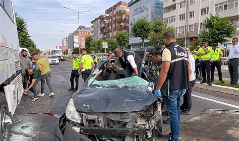 Çorlu da Feci Kaza 1 Ağır Yaralı TEKİRDAĞ Çorlu Haber Hızlı