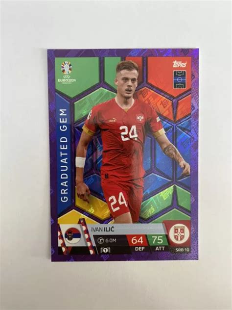 TOPPS MATCH ATTAX Euro 2024 Germany Ivan Ilic Graduated Gem Purple