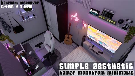 MAKEOVER KAMAR MONOCHROME SIMPLE AESTHETIC YouTube