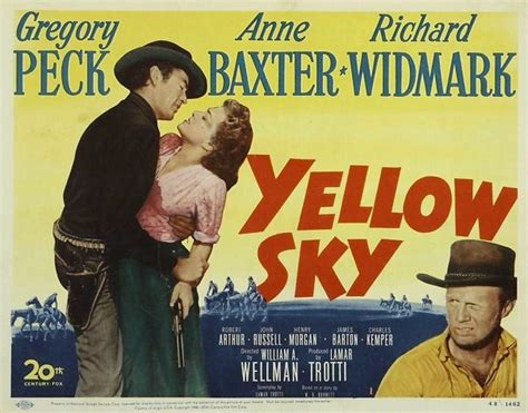 Yellow Sky (1948) | Yellow sky, Movie lobby cards, Western film