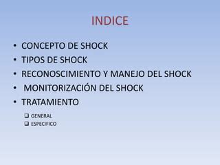 SHOCK TRATAMIENTO PPT