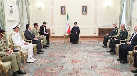 Cjcsc Gen Raza Iranian President Discuss Long Lasting Defence