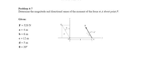 Solved Determine The Magnitude And Directional Sense Of The