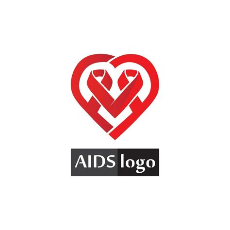 aids ribbon logo and world aids day vector design 24360302 Vector Art at Vecteezy