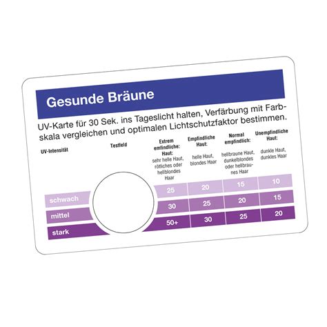 Uv Testkarte Multigate Plus Gmbh Ihr Profi F R Haptische Werbung