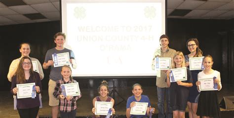 Union County 4 H Orama Winners Selected El Dorado News