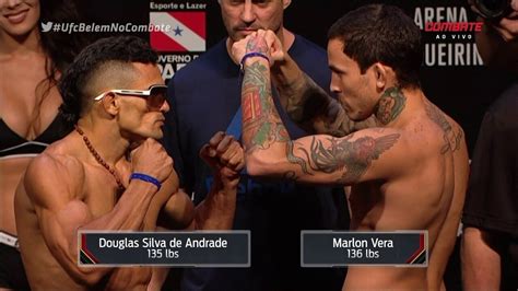 V Deo Confira A Pesagem De Douglas D Silva X Marlon Vera No Ufc Bel M