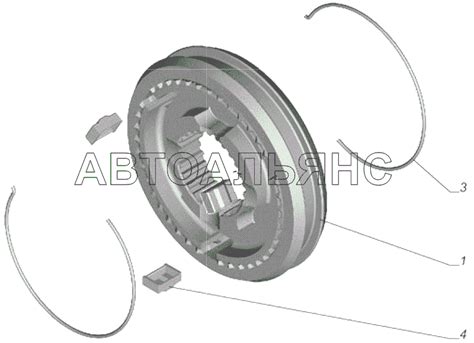 A21R22-1701168 Синхронизатор 5 передачи и заднего хода ГАЗель-Бизнес ...