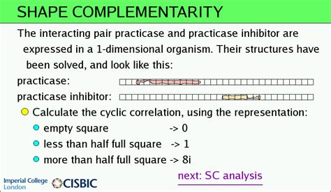 SHAPE COMPLEMENTARITY