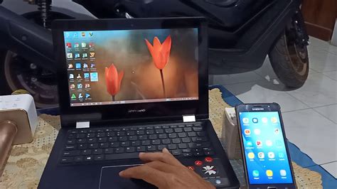 Menampilkan Layar Hp Ke Laptop Atau Layar Laptop Di Hp Youtube