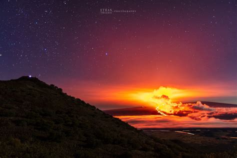 Mauna Loa Eruption Day 5 | Moonlit Landscape | Ethan Tweedie Photography