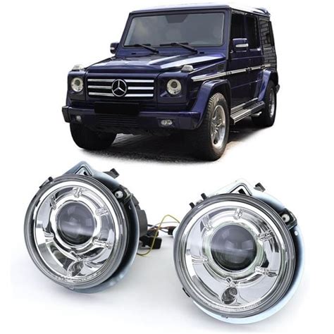 Clear Chrome Projector Headlights For Mercedes G Class W461 W463 1989 2018 In Headlights Buy