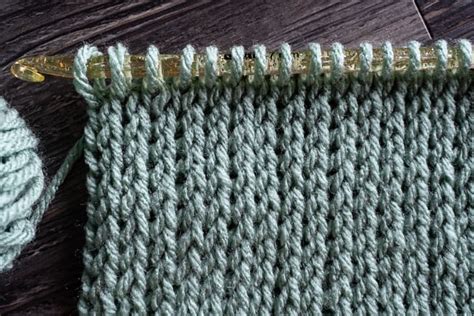 How To Crochet The Tunisian Knit Stitch Video And Photo Tutorial