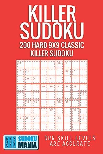 Killer Sudoku 200 Hard 9x9 Classic Killer Sudoku By Sudoku Mania