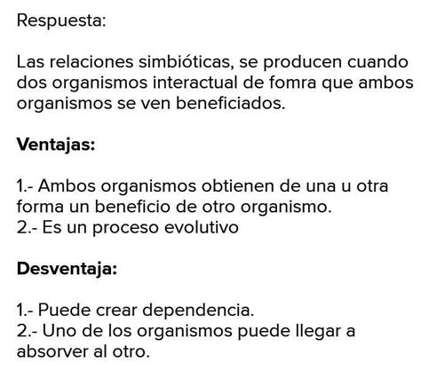 6 Cuáles son las ventajas y desventajas de las relaciones simbióticas