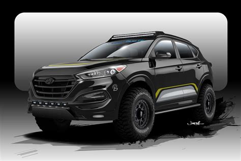 Off Road Centric 2016 Hyundai Tucson Front Three Quarter To Debut At