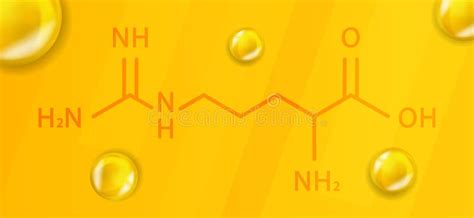 Arginine Chemical Formula. Arginine 3D Realistic Chemical Molecular ...