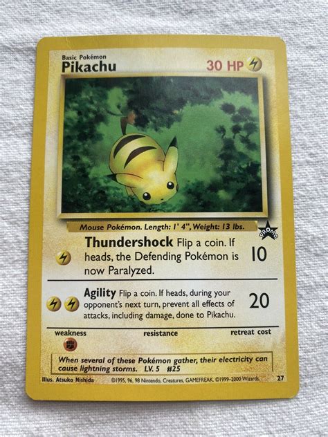 Mavin Pokémon TCG Pikachu Wizards Black Star Promos 27 Regular Promo