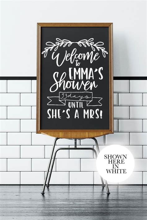 Welcome Bridal Shower Vinyl Design Diy Wedding Decor Custom Sign Decal Reception Shower