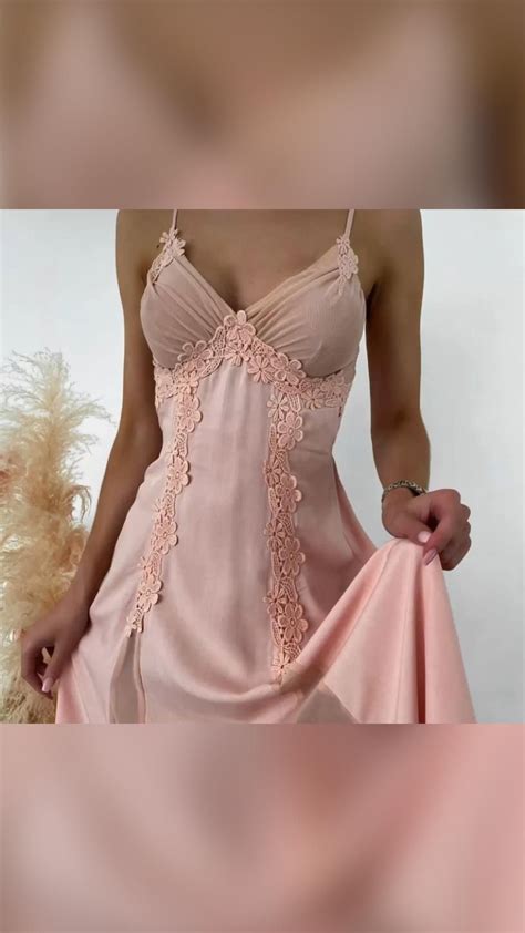 Contrast Lace Mesh Lingerie Dress Long Lingerie Dress Long Lingerie Slip Artofit