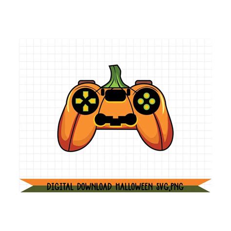 Halloween Pumpkin Gaming Controllers Svg Png Haloween Gamer Inspire