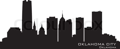 Oklahoma City skyline Detailed silhouette | Stock Vector | Colourbox